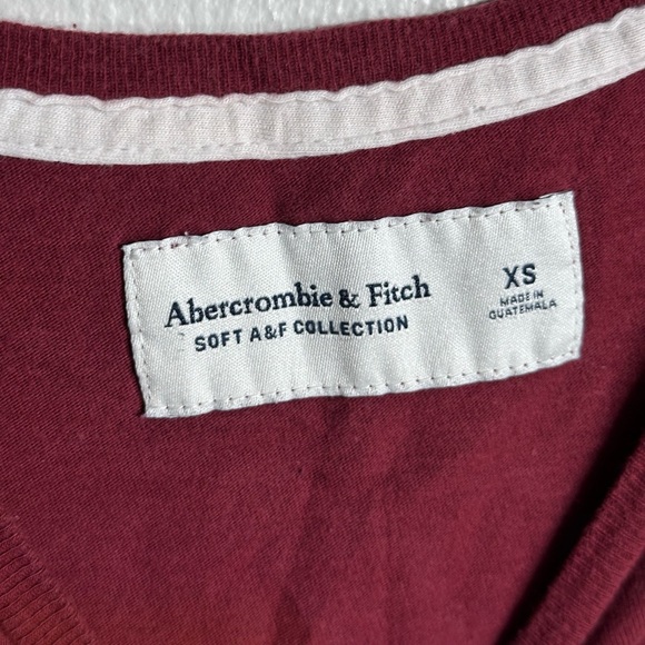 Abercrombie‎ & Fitch Men Soft A&F Collection Red T-shirt Size XS. - Picture 4 of 7